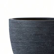 Textured Matte Black Ceramic Pot Planter Indoor Outdoor - 1 - 查看 3