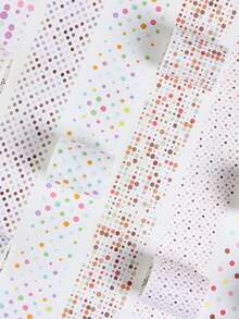 6 rollos/caja de cinta washi con puntos pequeños y coloridos, cinta creativa de varios colores, para decoración de tarjetas, scrapbooking y decoración de cuadernos DIY, cinta washi exquisita - Multicolor - Ver 8