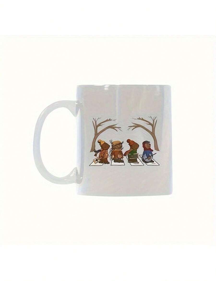 11 Oz White Ceramic Mug Double-Sided Print - Emmett Otter Jug Band Nightmare Before Christmas Band Coffee Mug - Ideal Gi The Perfect Gift For Coffee Lovers, Men And Women -Travel Coffee Cup - Print 3 - View 1