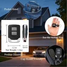 2pcs Replacement Remote For Genie & Overhead Door Garage Door Openers - Compatible With G3T-R, G3T-BX, G3T-A Models (1995+ Intellicode Openers Only) - Black - View 4