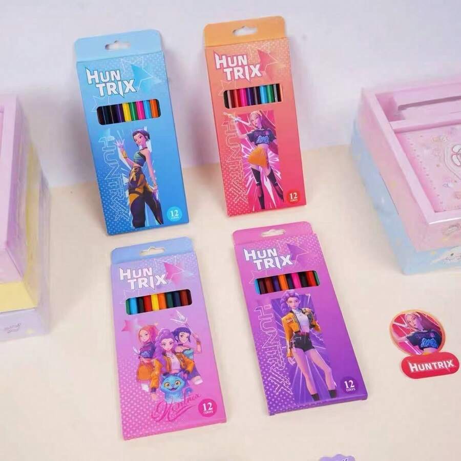 KPOP Witch Hunting Girl Group Colored Pencils, Art Pencil Set For Painting, Sketching, Coloring, Soft Colors, Multi-Tone, Ideal For Artists, Students