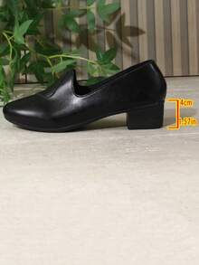 Giày cao gót nữ kiểu dáng slip-on, thoải mái và thời trang. - màu đen - Xem 6