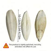 1件宠物磨牙咀嚼产品，乌贼骨，适用于虎皮鹦鹉，乌贼骨鸟类咀嚼玩具，适合喙尖的鸟类，天然钙源，宠物食品：墨鱼骨，抛光，补充钙质，脱盐，用于攀爬宠物。模制鸟类玩具：鸟食：（微抛光，不脏，不影响使用） - 白色 - 查看 7