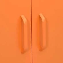 vidaXL Aufbewahrungsschrank Orange 80x35x101,5 cm Stahl - Orange - Übersicht 8