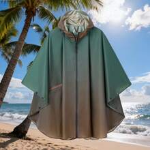 轻便带帽雨披，带口袋，成人女款，可爱单品，母亲节礼物，卧室装饰，花园装饰，厨房装饰，夏季，海滩，旅行必备，房间装饰，柔软舒适，毕业季礼物 - 彩色 - 查看 5