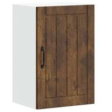 vidaXL Armoire murale de cuisine Lucca chêne fumé bois ingénierie - Tabac - Voir 2
