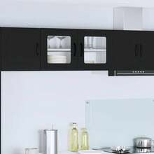 vidaXL Armadio da cucina Nero 80 x 31 x 40 cm Legno d'ingénierie - nero - Visualizzare 1