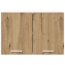vidaXL Armoire suspendue 2 pcs Chêne Artisan et Blanc 60 x 31 x 40 cm - Tabac - Voir 7