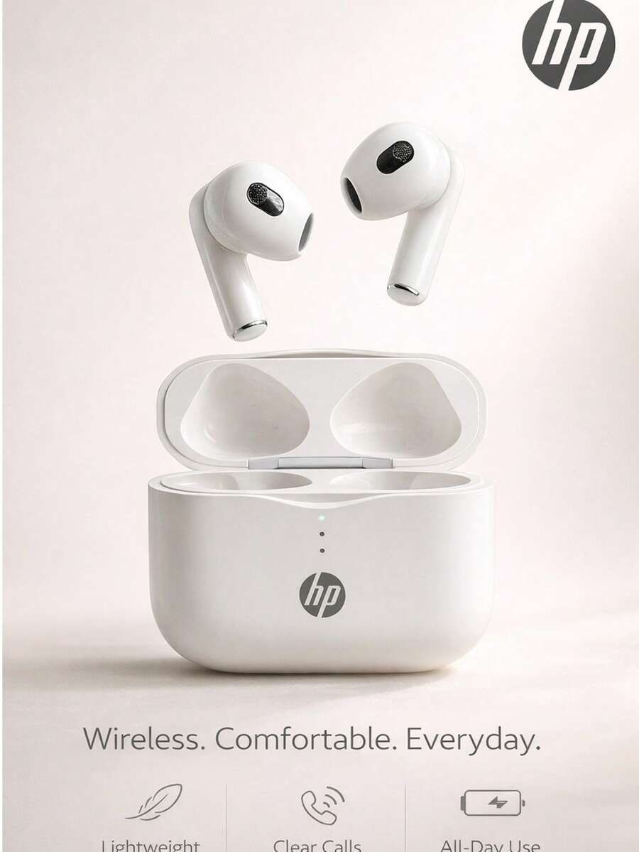 HP无线耳机，音质卓越，支持蓝牙5.3自动配对，电池续航时间长达30小时，轻巧便携，内置麦克风，兼容和安卓手机，四季皆宜，兼具游戏耳机和扬声器的双重功能，是节日和情人节的理想礼物。
