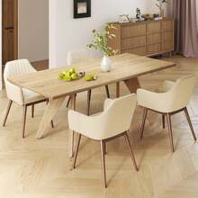 Lifezeal Dining Chairs Set Of 2 Upholstered Accent Chairs With Comfy Padded Backrest Beige/Black/Gray - 米色 - 查看 3