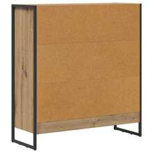 vidaXL Biblioteca de madera artesanal 80 x 30 x 155 cm Madera de ingeniería - Marrón - Ver 7