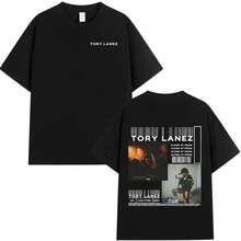 2026Rapper Tory Lanez Alone At Prom Album Camiseta Gráfica Hombres Mujeres Hip Hop Vintage Camisetas Oversized Verano Algodón Casual - Negro - Ver 11