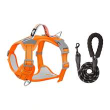 2pcs Large Dog Tactical Chest Harness & Leash Set, Anti-Escape Military Service Leash (With Handle + Webbing Hanging System), Easy Control For Dog Walking, Adjustable Shoulder Strap With Reflective Strips - Multicolor - View 33