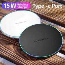 15W Wireless Charger Compatible With IPhone 17, 16, 15, 14, 13, 12, X Pro Max, Induction Fast Charging Pad Base, Compatible With Xiaomi - K8 Disc - View 9