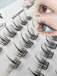 anlinnet 36 Clusters Of Glue Free Sunflower Mixed Eyelashes That Do Not Require Glue And Can Be Directly Applied As Fake Eyelashes. Natural Eyelashes Extend Makeup And Eyelashes Are Easy To Apply - C - Xem 3