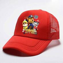 Paw Patrol 1顶汪汪队立大功男女通用可爱狗狗图案棒球帽，时尚运动帽，透气可调节，适合户外日常佩戴，四季皆宜，也可作为礼物（款式随机） - 彩色 - 查看 4