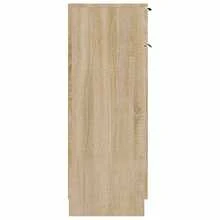 vidaXL Armario de salón de baño marrón sonoma 32x33,5x90 cm - Marrón - Ver 8