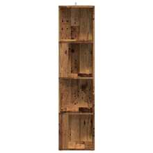 vidaXL Armadio angolare vecchio legno 33x33x132 cm in legno d'ingénierie - Castano - Visualizzare 3