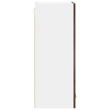 vidaXL Armário suspenso com porta 2 pcs Chêne fumé 40 x 31 x 80 cm - Castanho - Ver 8