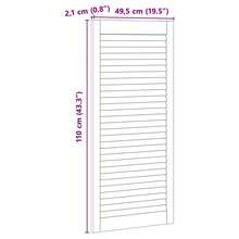 vidaXL Porte de Cabinet with 4 pcs Naturel 140.5 x 2 x 59.5 cm - Castano - Visualizzare 9