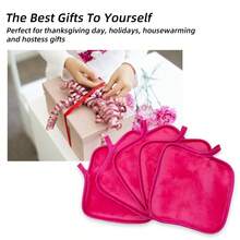 Facial Cleansing Towel, 13cm*13cm Facial Cleansing Towel, Super Soft Makeup Remover Dry Towel, Thick Cleansing Towel Suitable For Sensitive Skin, Soft And Absorbent, Cleansing And Removing Makeup. - Multicolor - View 11