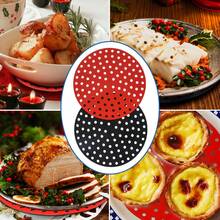 3X Air Fryer Mat, Saving Cleaning Time And Kitchen Supplies - Red - View 1
