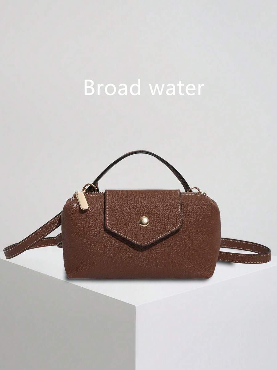 Mini New Fashion Handbag With Contrast Color Design, Made Of Waterproof Nylon Fabric, Includes Shoulder Bag, Square Bag And Vegetable Basket Bag, Suitable For Commuting, Parties And Vacations In Winter