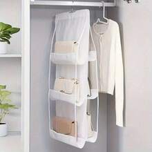 Hanging Purse Handbag Organizer Clear Hanging Shelf Bag Collection Storage Holder Purse Bag Wardrobe Closet Space Saving Organizers Decor, Room Decorations, Decorations, Decor, Storage, Organizer Dress Pants Shoes Jeans Boots Skirt Bedroom, Organizer, Home Storage, White T Shirt Women, Black Pants Women, Ladies Winter Clothes, Dress - Nhiều màu - Xem 5