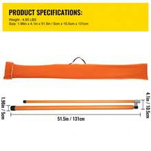 Load Height Measuring Stick 15' Sturdy Fiberglass Truck Height Stick With Adjustable Pole Non-Conductive Truck Height Measuring Stick With Carrying Bag Height Stick For Trucks Car Haulers - 15' - View 7