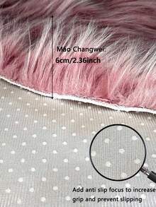 1 件纯色方形蓬松长毛地毯/垫子，超柔软绒毛卧室装饰地毯，适用于宿舍、客厅、家居装饰