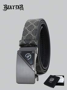 beaytar 1pc Classic & Fashionable Men's Belt, High-End Business Office Casual Pants Accessory, Versatile For Daily Commute