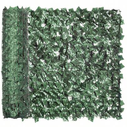 Privacy Screen Hedge, Artificial Hedge For Garden, Terrace, And Wall Decoration, Dark Green, 300x100cm, Easy Care & UV-Resistant