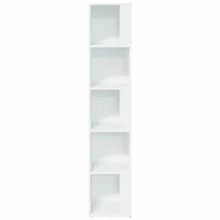 vidaXL Armário de ângulo branco 33x33x164,5 cm Bois d'ingénierie - Branco - Ver 6