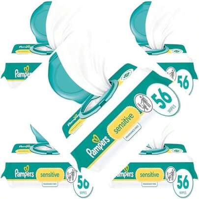Pampers Sensitive Wipes Travel Pack Gentle and Soft for Sensitive Skin