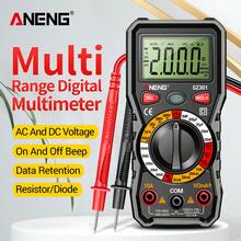 Multímetro Digital Profesional Aneng Ncv Auto Ohm Voltímetro Capacitancia Resistencia Diodo Medidor De Voltaje voltímetro - Negro - Ver 1