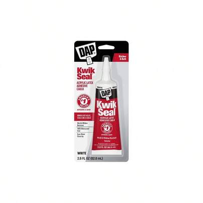 Kwik Seal Kitchen Bath Adhesive Caulk, White, 2.8 Oz 7079800954