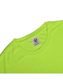 6-Piece Pack, Men's Summer Tops, Men's Quick-Drying T-Shirts, Men's Sports And Fitness Short-Sleeved Shirts, High Quality, Men's Gift. - 螢光黃 - 查看 5