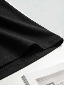 1 pieza de camiseta negra con estampado del Día de la Libertad para hombre, estilo Juneteenth, camiseta unisex casual de cuello redondo, ropa de hombre de talla grande 5XL, tela de punto lig - Negro - Ver 5
