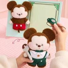 Miniso 1个迪士尼迷你米奇毛绒玩偶，短毛绒材质，红色裤子设计细节，迷你尺寸，适合桌面摆放/携带，卡通毛绒玩偶 - 彩色 - 查看 6