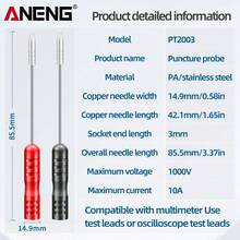 Multímetro De Medidor De Sonda De Prueba De Punta Universal Pincha Perfora Aneng Pt2003 1 Pares - Negro - Ver 10