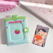 可爱奶瓶草莓图案相册，高品质3英寸拍立得照片存储 - 彩色 - 查看 11