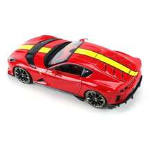 1:64 Escala Bburago  Serie Coleccionable Modelo de Coche de Metal Fundido (812 COMPETIZIONE Rojo) - Rojo - Ver 5