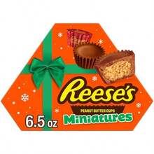 Miniatures Milk Chocolate Peanut Butter Cups Christmas Candy Gift Box 6.5 Oz - Gói 1 hộp, 65 ounce - Xem 8