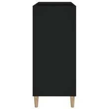 vidaXL Armário de discos 84,5x38x89 cm engenharia madeira preto - Preto - Ver 6