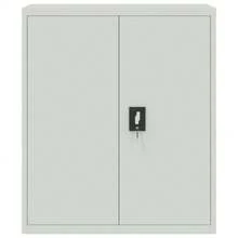 vidaXL Classeur grigio chiaro 90x40x145 cm acciaio - Grigio - Visualizzare 8