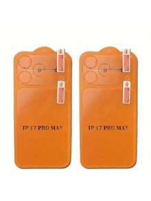 Yezodawee 适用于 17 Pro Max/17 Air/17 Pro 的 2 片装全覆盖磨砂屏幕保护膜套装，包含侧边膜和背面膜，附带安装工具 - 無色 - 查看 8