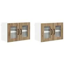 vidaXL Armario de cocina 2 piezas Chêne artesanal 60 x 31 x 40 cm - Marrón - Ver 2