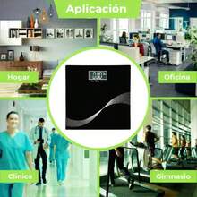 Báscula Electrónica Digital| Diseño Compacto y Delgado | Pantalla LCD Iluminada de Alta Precisión | Capacidad hasta 180 kg | Medición Exacta para Control de Peso en Casa - Negro - Ver 5