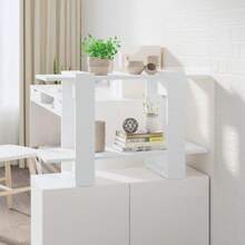 vidaXL Bibliothèque/Séparateur de pièce Blanc 80x30x51 cm - Blanc - Voir 1