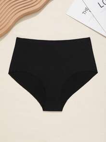 4pcs/Pack Women's Seamless High Waist Invisible Briefs, Silk-Like Panties - Multicolor - View 5